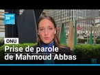 Proche-Orient : que retenir de la prise de parole de Mahmoud Abbas à l'Onu ? • FRANCE 24