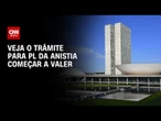 PL da anistia: O trâmite para começar a valer | CNN PRIME TIME