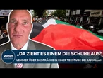 "DA ZIEHT ES EINEM DIE SCHUHE AUS" – Lemmer über Gespräche in einer Teestube bei Ramallah