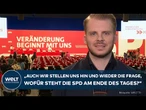 SPD-PARTEITAG: "Verloren, was uns eigentlich eint" - Tim Klüssendorf blickt besorgt auf seine Partei