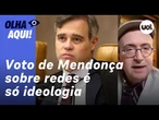 Reinaldo: Mendonça confunde responsabilidade civil com autoritarismo. Pode incendiar igrejas?