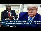 USA: Aktion geht völlig schief! Trump will Ramaphosa mit "Genozid" vorführen und kassiert Witze