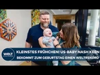 WELTREKORD: Besonderes Geburtstagsgeschenk für US-Baby Nash Keen