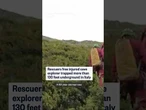 Rescuers free injured cave explorer trapped more than 130 feet underground in Italy