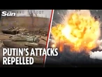 Ukrainian drones annihilate Russian armoured vehicles attempting to storm the front line