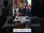 IN DER PRESSEKONFERENZ EINGESCHLAFEN: Donald Trump macht ein Nickerchen! #shorts