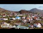 Drone footage shows trail of destruction caused by Hurricane Beryl in Grenada