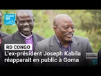 L'ex-président de la RD Congo réapparait en public à Goma • FRANCE 24
