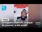 Le rappeur Aamron, critique du pouvoir togolais, a été arrêté • FRANCE 24
