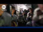Hard landing damages plane’s landing gear