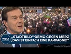 DEUTSCHLAND: "Stadtbild"-Demo gegen Merz vor dem Brandenburger Tor! "Ich finde sie fast absurd!"
