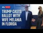 Trump says, he's 'very confident' as he casts his vote in Florida | US Election