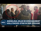 UKRAINE: Angelina Jolie erneut im Kriegsgebiet – Auftritt in Cherson sorgt für Staunen