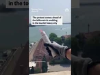 Protestors in Venice hang anti-Bezos banner from bell tower
