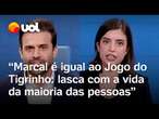 Tabata compara Pablo Marçal ao 'Jogo do Tigrinho': 'Lasca com a vida da maioria das pessoas'