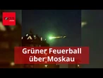 Nach Drohnenalarm über Moskau gibt ein gigantischer Feuerball Rätsel auf