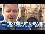 WIESBADEN: Flüchtlingsfamilien ziehen in ehemaliges Luxushotel – Streit um Nutzung eskaliert!