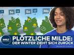 WETTER IN DEUTSCHLAND: In diesen Regionen klettern die Temperaturen auf über 10 Grad! Frühling naht?