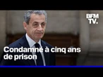 Affaire Kadhafi: Nicolas Sarkozy condamné à cinq ans de prison avec mandat de dépôt à effet différé
