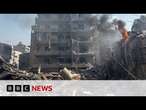 Israel strikes southern suburbs of Beirut | BBC News