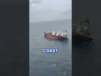 Huge ship carrying hazardous cargo capsizes off coast of India