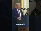 Trump jokes at Medal of Honor ceremony: 'WANTED TO GIVE IT TO MYSELF' #foxnews #news #us #fox