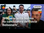 'Desculpa' de Flávio Bolsonaro traz críticas a Michelle nas entrelinhas, diz Sakamoto