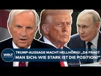UKRAINE-KRIEG: Trump äußert sich zu Öl-Sanktionen gegen Russland! "Wie stark ist diese Position?"