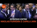 Assista em detalhes ao episódio entre Nikolas Ferreira e Camila Jara