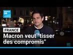 Crise politique : Macron veut "tisser des compromis et éviter la dissolution" • FRANCE 24