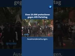 AfD-Bundesparteitag: Etwa 20.000 Menschen protestieren #tagesschau #nachrichten #afd #erfurt