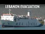 LIVE: Lebanese people, flee out of fear for their safety and arrive in southern Turkey on a ferry