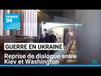 Guerre en Ukraine : reprise de dialogue entre Kiev et Washington • FRANCE 24