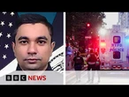 ‘Hero’ policeman died saving lives, say New York officials after skyscraper shooting | BBC News