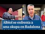 Albiol se encara a una okupa junto con los vecinos de Badalona