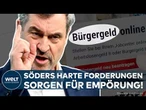 SÖDERS RADIKALER SOZIALPLAN: Bürgergeld kürzen, Ukraine-Kurs ändern – SPD und Opposition empört!