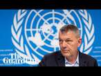 UNWRA Philippe Lazzarini gives press briefing on situation in Gaza – watch live