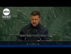 Zelenskyy tells UNGA: 'No one can feel safe right now'
