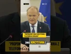 DONALD TUSK: PROPONUJEMY ZAKAZ KORZYSTANIA Z TELEFONÓW W SZKOŁACH