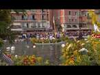 Villefranche-sur-Mer célèbre la traditionnelle bataille navale de fleurs