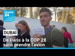 COP 28 : des activistes français voyagent à Dubaï sans prendre l'avion • FRANCE 24