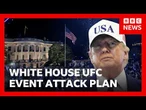 Group planned to attack White House UFC event using drones, FBI says | BBC News