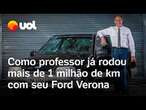 Professor roda 1 milhão de km com seu Verona comprado em 1992 e impressiona até a Ford; confira