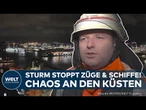 STURMALARM IN DEUTSCHLAND: Aida Perla muss Route abbrechen | Feuerwehr im Dauereinsatz