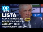 Veja a primeira lista de convocados por Carlos Ancelotti como treinador da seleção | O POVO NEWS