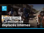 Violence des gangs en Haïti : près de 1,3 million de déplacés internes selon l'ONU • FRANCE 24
