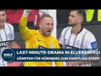 2. BUNDESLIGA: Last-Minute-Drama in Elversberg - Dämpfer für den 1. FC Nürnberg