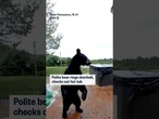 Surveillance video captures bear ringing doorbell