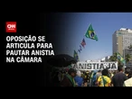 Oposição se movimenta para pautar anistia na Câmara | CNN 360º