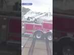 Florida train COLLIDES with fire truck